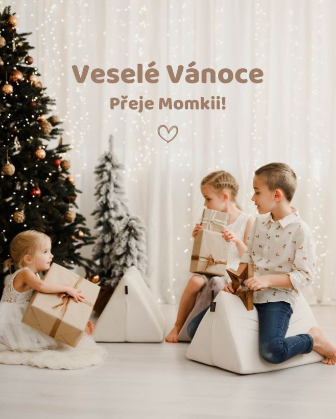 Krásné Vánoce plné pohody, hravosti a malých velkých okamžiků ✨ Děkujeme, že s námi tvoříte dětský svět. Momkii 🤍 #momkii...